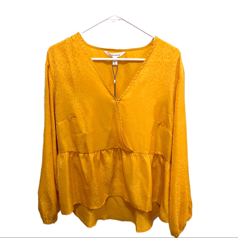Brand new Popsugar yellow blouse